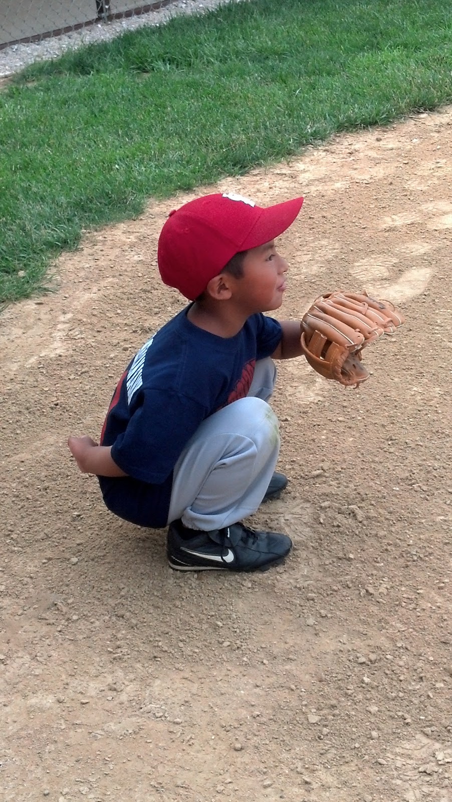 {the graber gab} This boy loves baseball